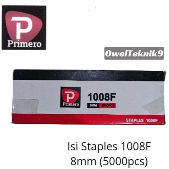 OwelTeknik9 - ลวดเย็บกระดาษ 1008F (5000) PRIMERO / ลวดเย็บกระดาษ 1008F Primero / ลวดเย็บกระดาษเติม 1