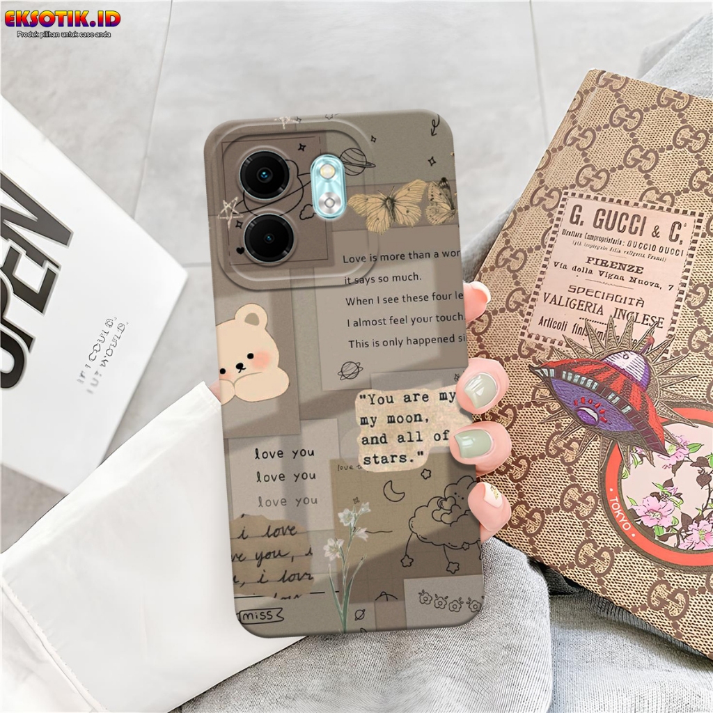 เคส Infinix Hot 50i - เคส Infinix Hot 50i - เคสแฟชั่น - Infinix Hot 50i Silicone - Cool and Cute Mot