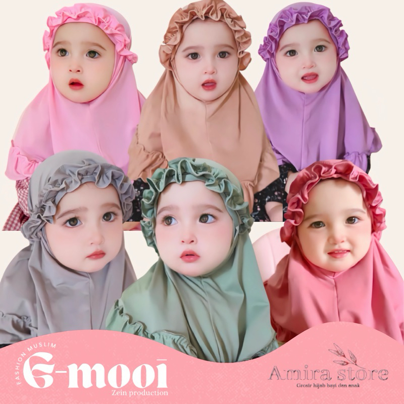 G-MOOI ฮิญาบเด็กผู้หญิง 0–12 เดือน 0–1 ปี 2 ปี / SIRIA BANDANA / amira.store ผ้าโพกศีรษะเด็ก G-mooi