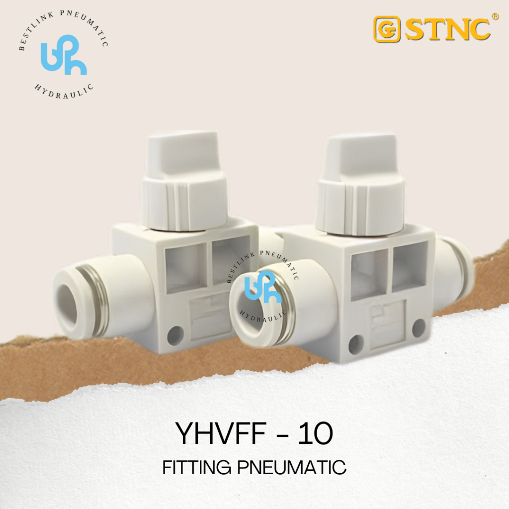 STNKRC FITTING PNEUMATIC STOP KRAN YHVFF - 10