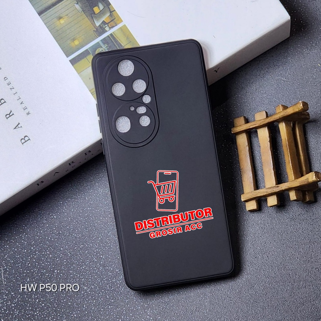 HUAWEI P50 PRO CASE MACAROON BLACK PREMIUM SOFT CASE สีดํา HUAWEI P50 PRO MSB