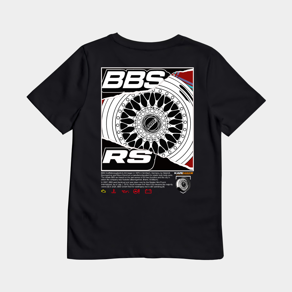 KRMK เสื้อยืด Distro สําหรับเด็ก Unisex พร้อม BBS RS ภาพขอบโฮโลแกรม