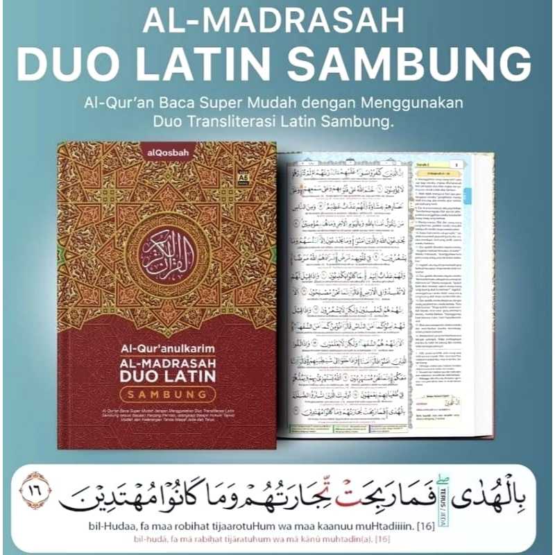 AL QURAN DUO LATIN PER JUZ Super Easy Al QURAN Mushaf Al Madrasah พร้อม Tajwid ขนาดใหญ่