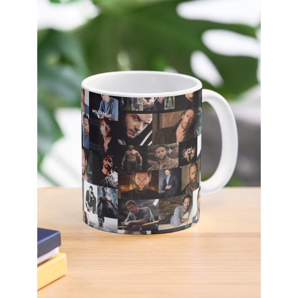 Hugh Jackman แก้วกาแฟภาพตัดปะไม่มีรอยต่อ