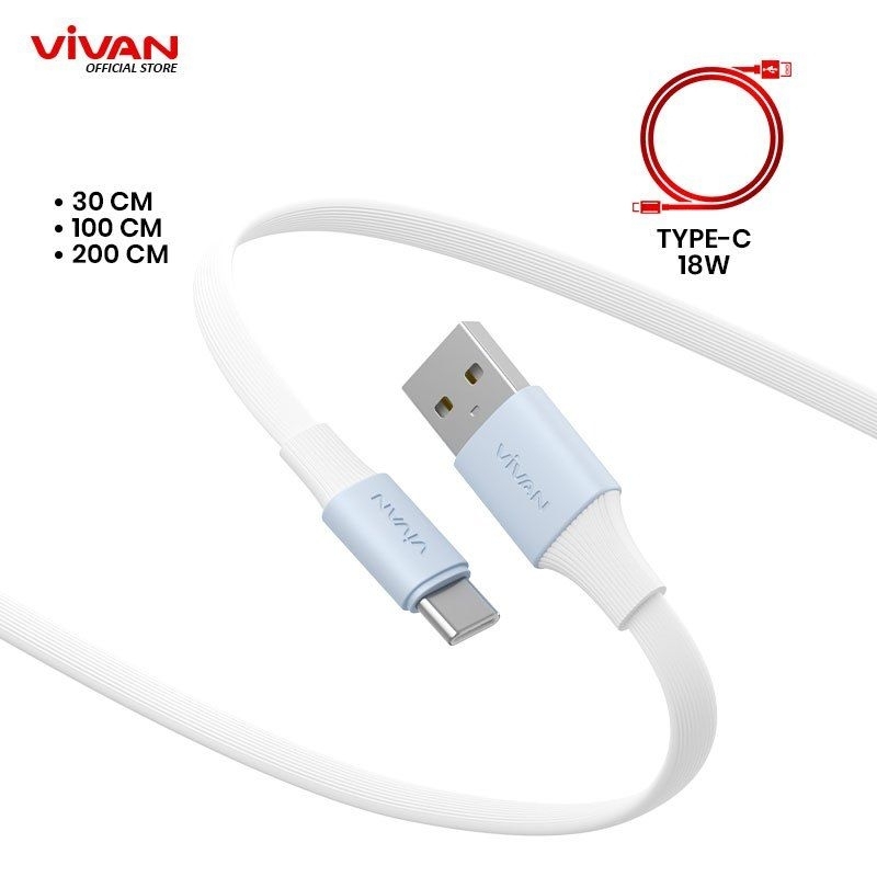 BATAM SHOPPING MALL สาย VIVAN SC30 II / SC100 II / SC200 II / USB C DATA CABLE 18W / 30CM / 100CM / 