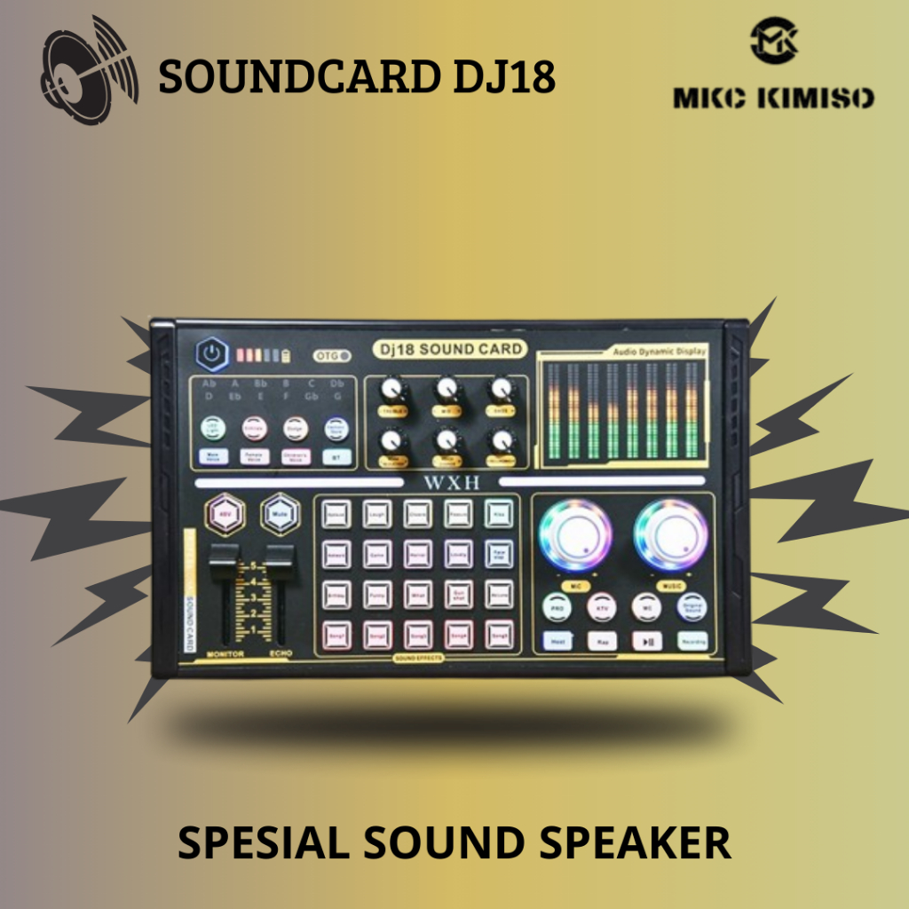 SOUNDCARD Dynamic Quality 48V DJ18 การ์ดเสียงมืออาชีพ บลูทูธ คอมพิวเตอร์ Audio