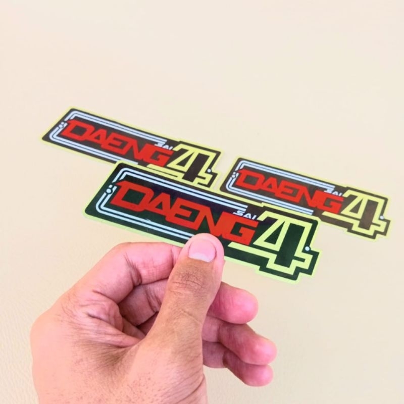 สัญลักษณ์ท่อไอเสีย Racing ยี่ห้อ DAENG SAI 4