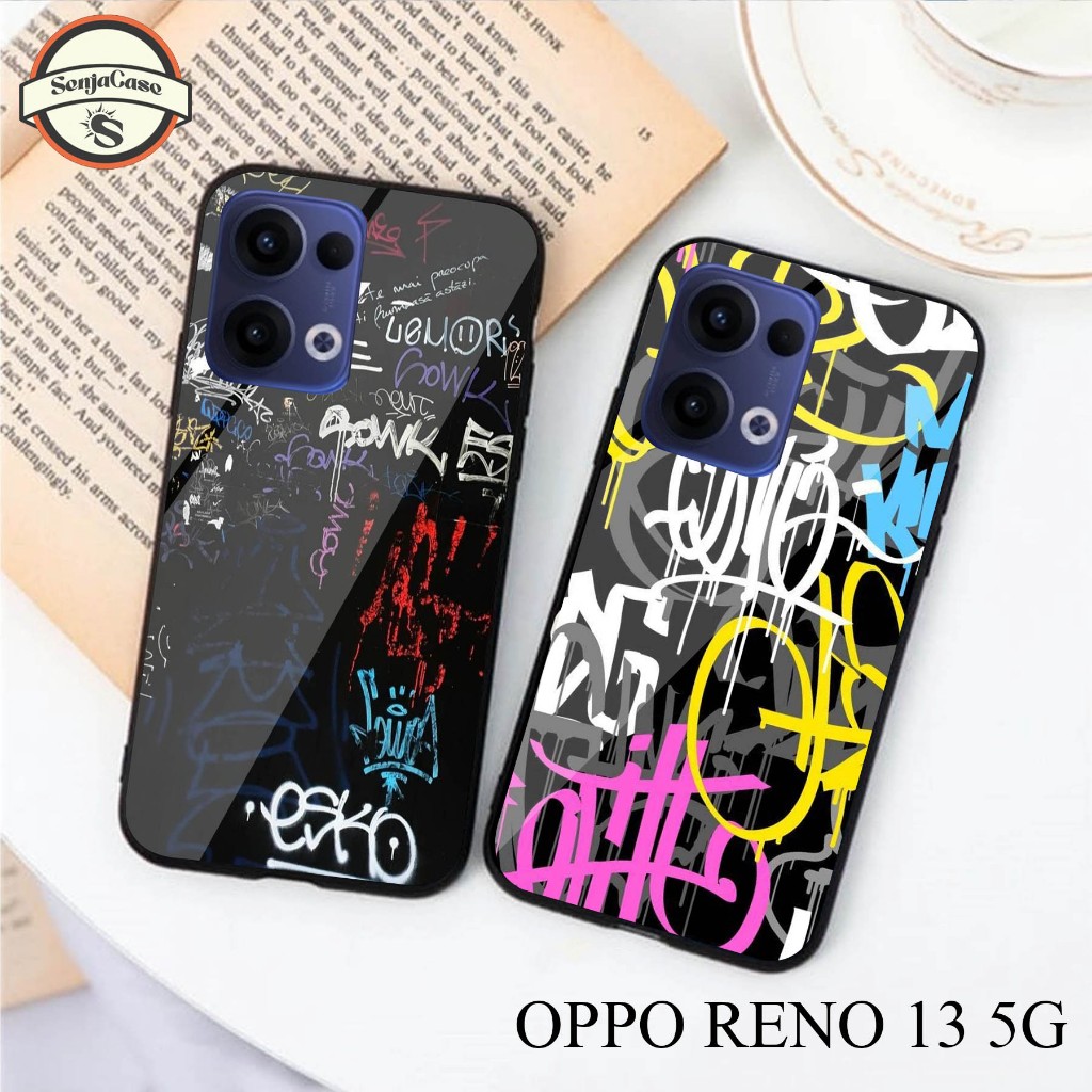 HP SENJACASE SOFTCASE GLASS TYPE 0PP0 RENO 13 5G ใหม่ล่าสุด - Silicone - เคสเคลือบเงา - เคส - ล่าสุด