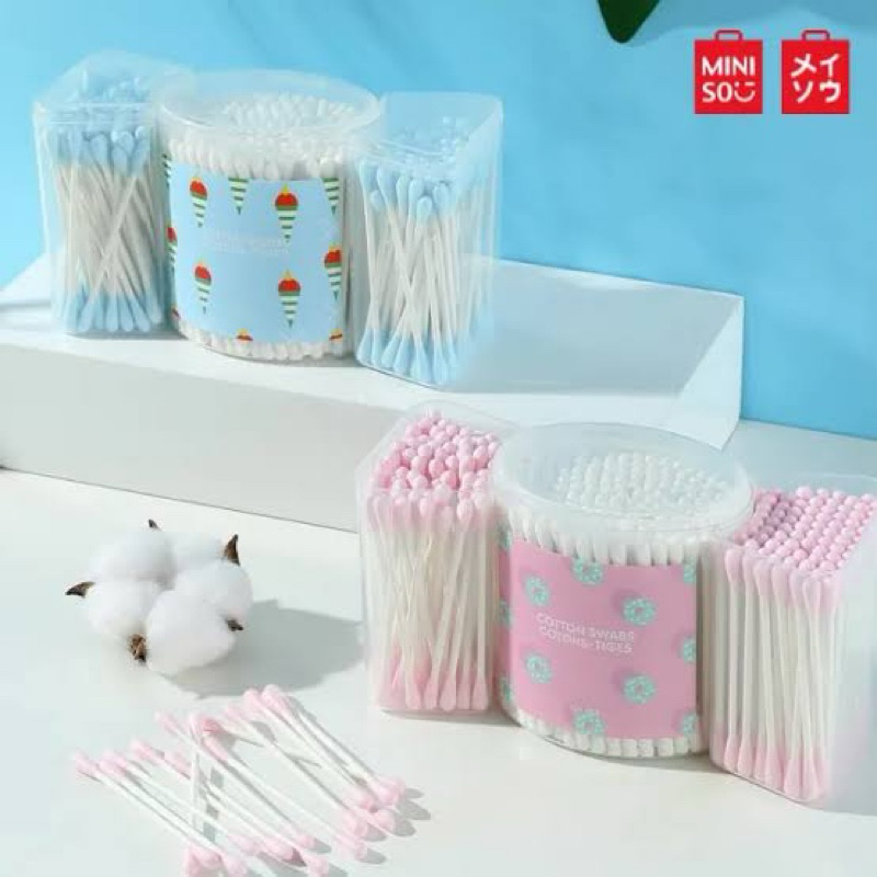 MINISO COTTON SWABS COTTON BUDS 300 ชิ้น