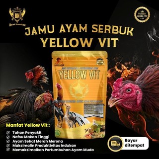 Yellow Vit 100Gram Jamu Nafsu Makan Ayam Terhindar Dari Penyakit Aratan Dan Virus Flu Burung