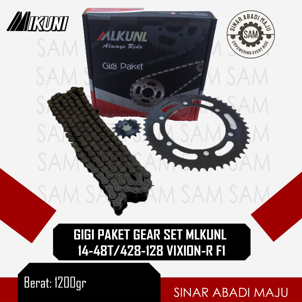 GEAR PACKAGE GEAR SET MLKUNL 14-48T / 428H-128 VISION-R F1