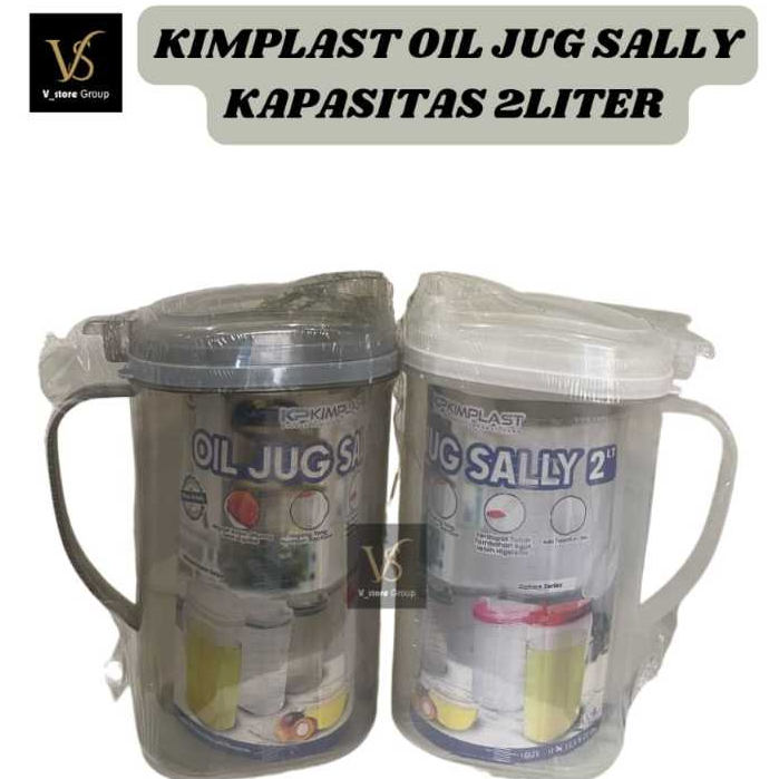 SALLY 2 LITER OIL JUG/SALY OIL CONTAINER/VINTAGE OIL CONTAINER/2 LITER OIL BOTTLE