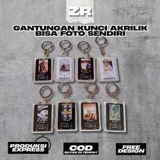 1 HARI JADI - Gantungan Kunci Spotify Ganci Akrilik Custom Foto Keychain Murah READY
