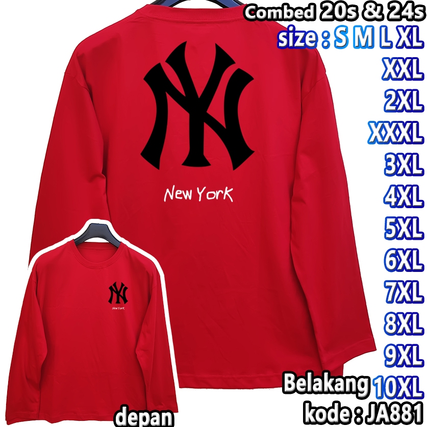 LONG SLEEVED T-SHIRTS CODE JA881 BIG SIZE JUMBO 2XL 3XL 4XL 5XL 6XL 7XL 8XL 9XL 10XL
