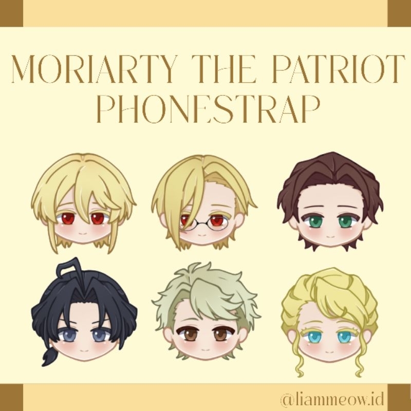 [MORIARTY THE PATRIOT] FANMERCH PHONE STRAP WILLIAM LOUIS ALBERT SHERLOCK