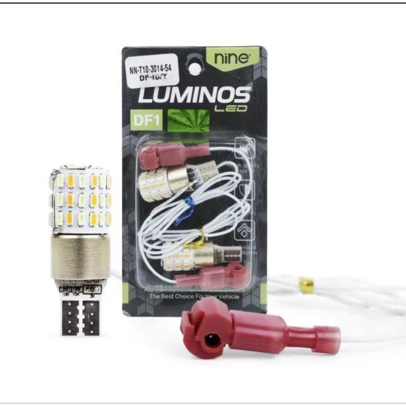 T10 Luminos Nine Df1 DF3 ไฟ Led 2 โหมดไฟเลี้ยวและ Dusk รถจักรยานยนต์ 2IN1 SENJA + SEN 54