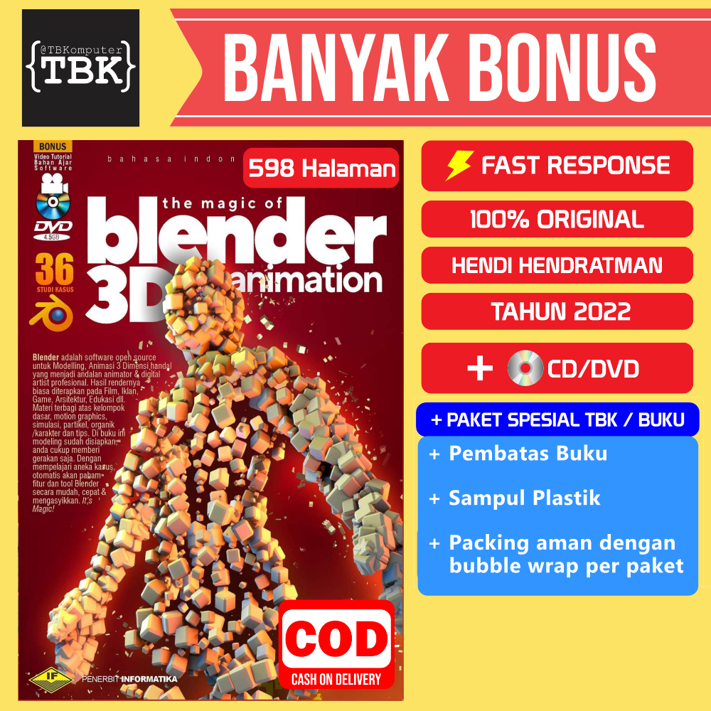 BOOK THE MAGIC OF BLENDER 3D ANIMATION HENDRATMAN