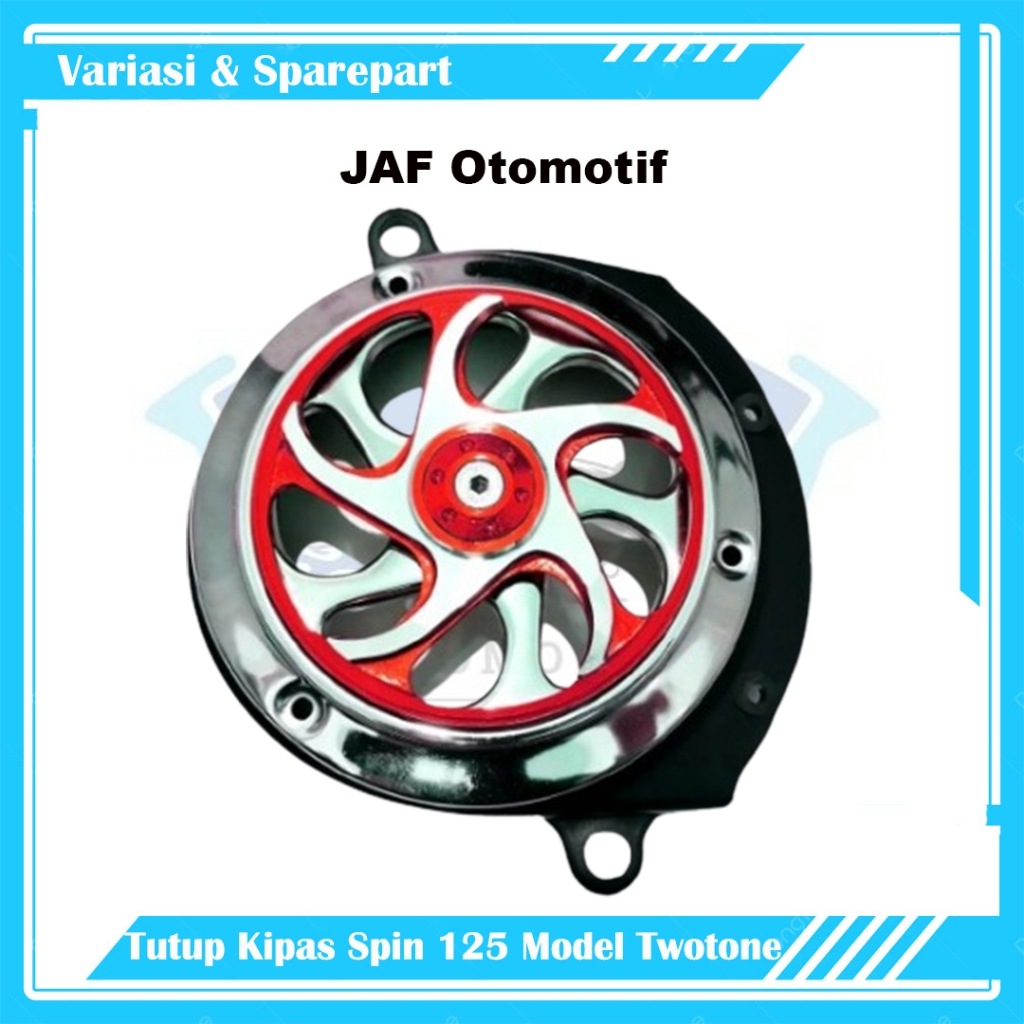 MERAH JAF ยานยนต์ Spin 125 ฝาครอบพัดลม Skywave Skydrive พัดลม Hayate ชุด Spinner Twotone Bigproject 