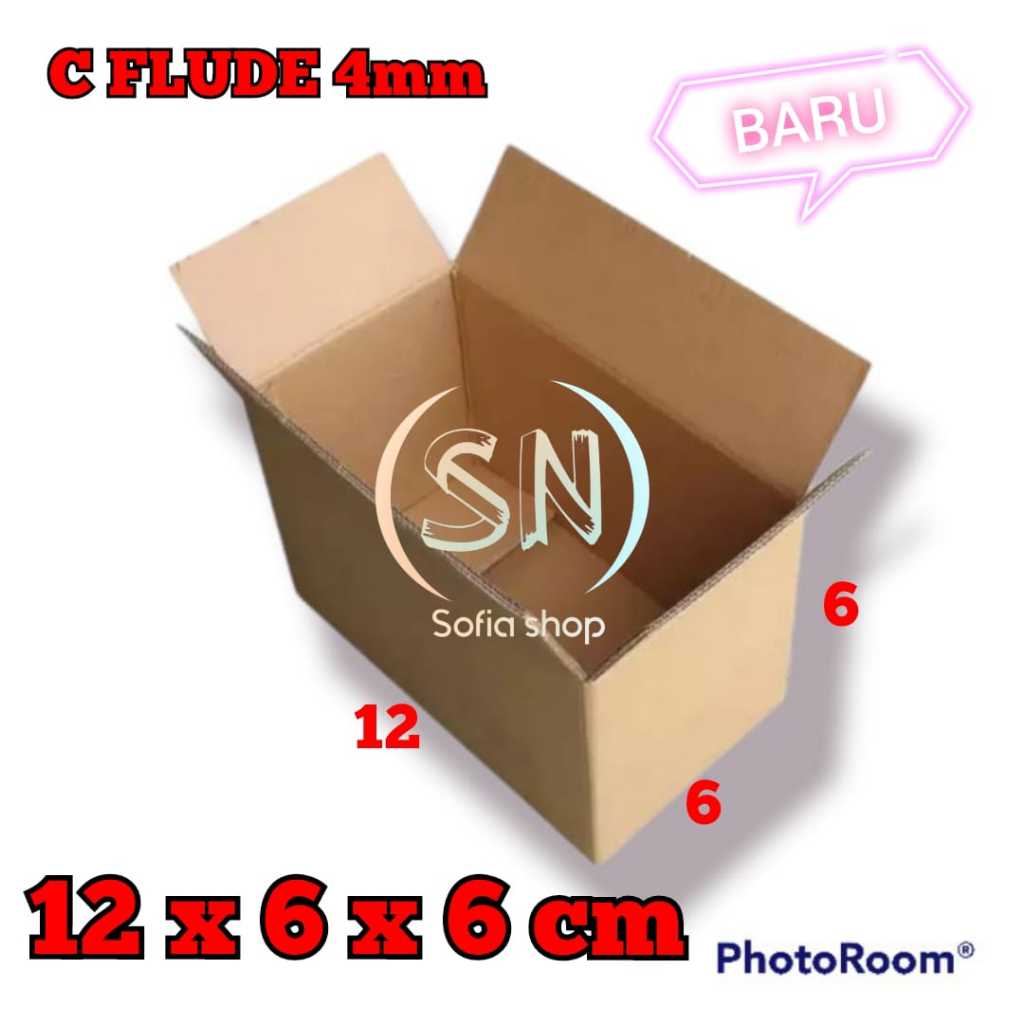 C-FLUDE 4MM PACKING CARDBOARD 12x6x6cm / ONLINE SHOP PACKING CARDBOARD 12 x 6 x 6 CM