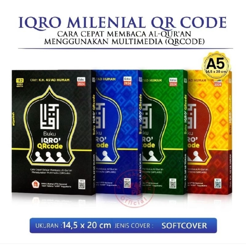 Millennial Iqro Book Qr Code A5 Size Full Color Quran
