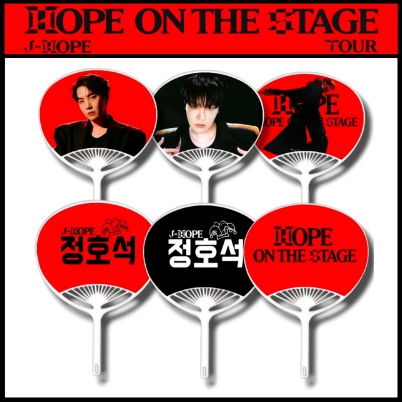 พัดลม Uchiwa J-Hope - พัดลมเปลือกหอย Jhope - พัดลม BTS Jhope - Jhope live in - Kipop Fan