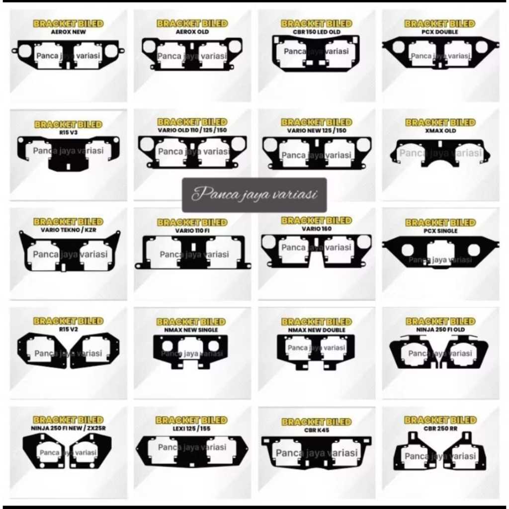 โปรเจคเตอร์ผู้ถือโคมไฟวงเล็บบิล 2.5 นิ้ว HID Vario 160 Vario 125/150 New Vario 160 New Adv 150 Adv 160 Pcx Mio Freego Rx king xmax cbr R15 Aerox Nmax Lexi gt vario 110 soul