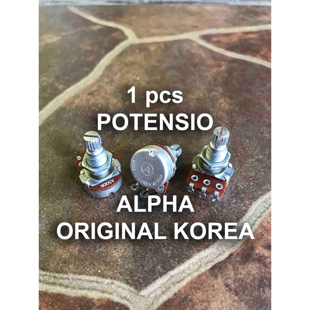 Original Potentio Alpha A500k Made In Korea กีตาร์ไฟฟ้า Potentiometer 500 K Volume Tone กีตาร์เบส A 