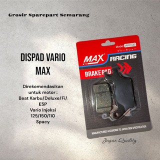 Kampas Rem Depan Vario Max (Harga 1 Set ) Dispad Kampas Rem Cakram Motor Honda Scoopy Beat Vario 125 Max HOT53