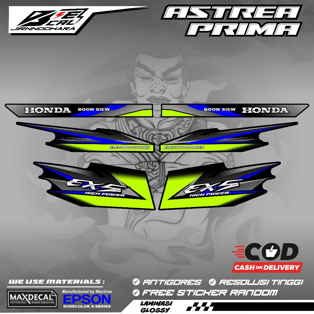 HONDA ASTREA PRIMA DREAM EX5 THAILAND VIETNAM K29 สติ๊กเกอร์หลากหลายแถบ