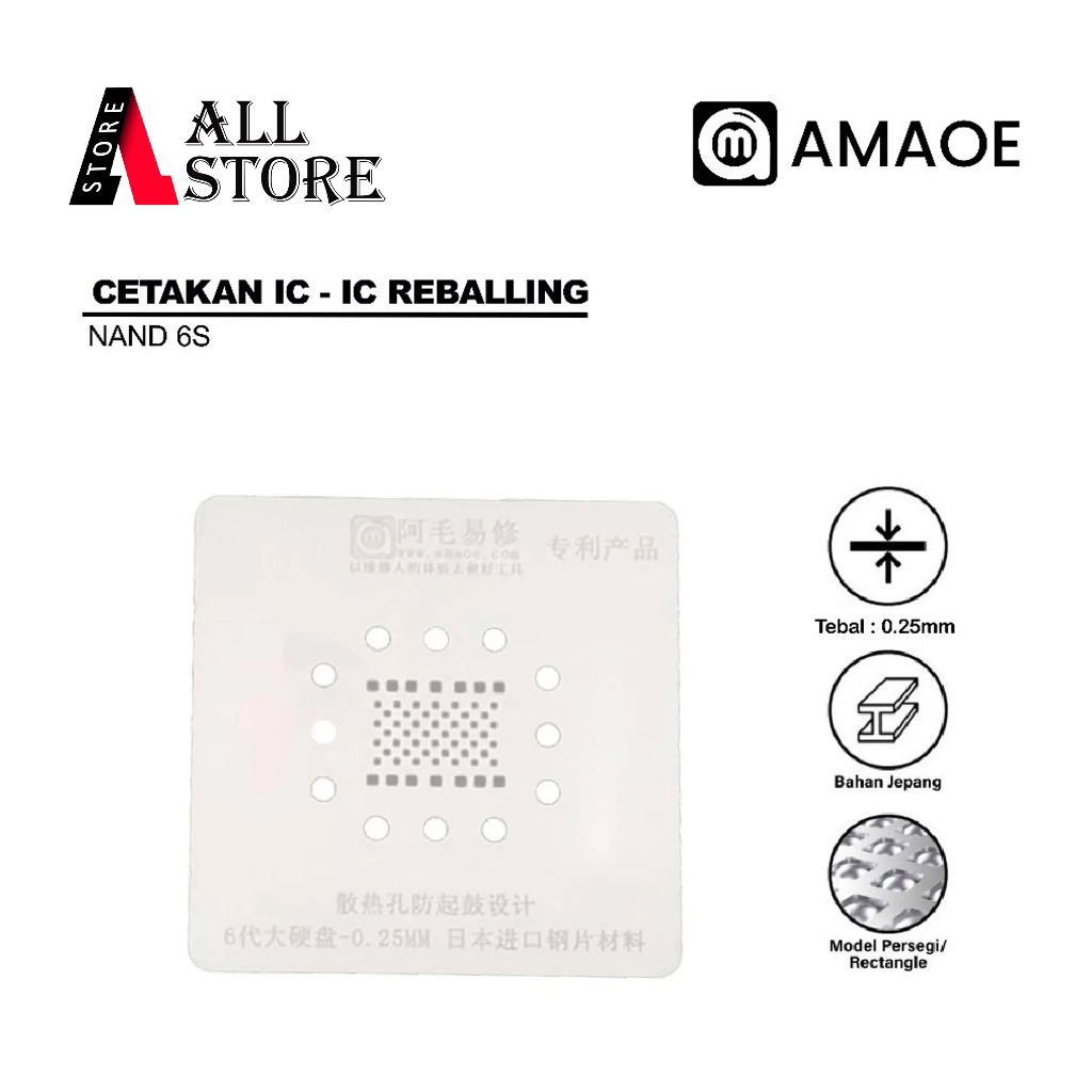 AMAOE BGA IC MOLD IPHONE NAND 6S - 0.25MM