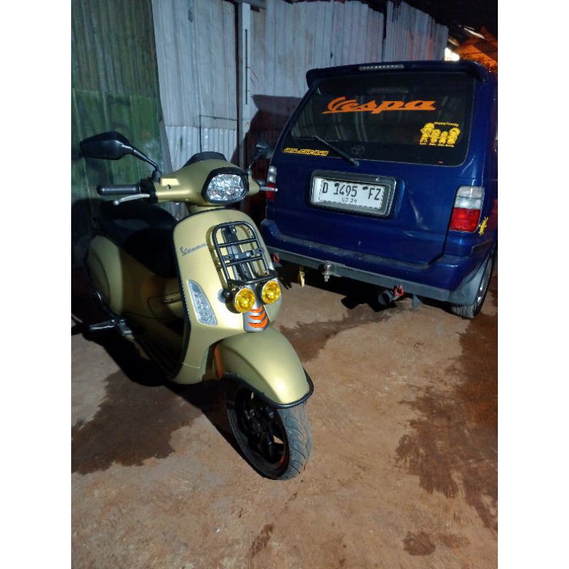 โคมไฟหน้า Vespa Sprint Primavera Gts Lx S และ Lxv / Carrier vespa ชั้นวางหน้า / ชั้นวาง Foglamp - รูปที่ 3