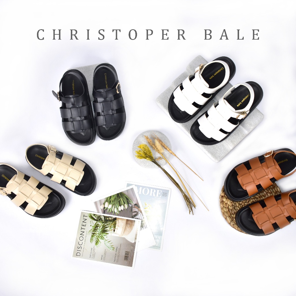 [ใหม่] Christoper Bale KIMBERLY รองเท้าแตะรองเท้าผู้หญิง Lofer Wedges Mules แพลตฟอร์มอินเทรนด์หญิง