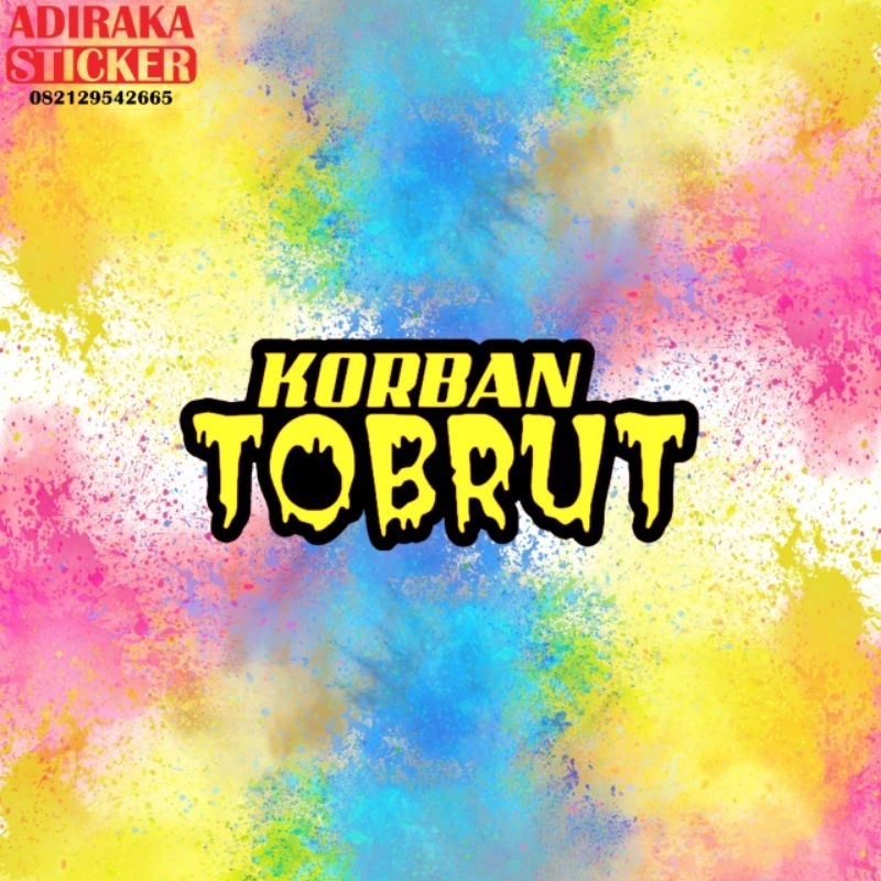 สติ๊กเกอร์ตัด Victim Tobrut