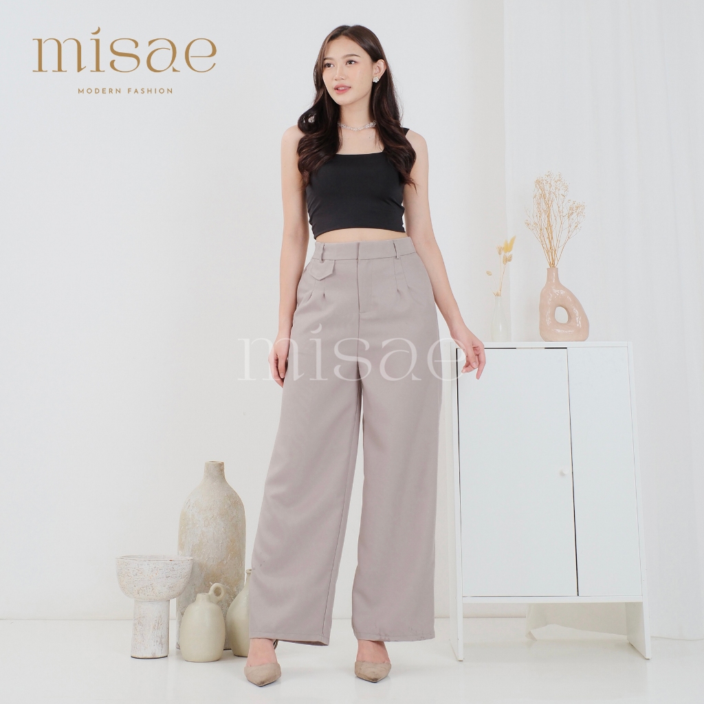 MISAE - Yoona ORO Pants Highwaist / Oro Pants Highwaist Premium / Loose Pants Women