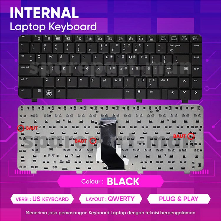 แป้นพิมพ์ HP Compaq CQ40 CQ40-642TX CQ40-704TX CQ40-705TX CQ40-706TX