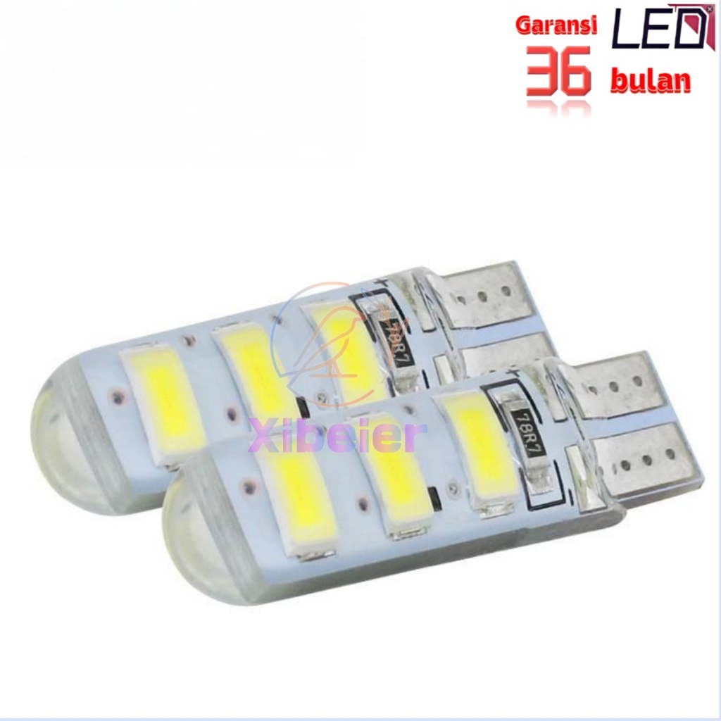 ใหม่ล่าสุด AUTOLUMELED LAMP T10 T15 6 LED STRBE FLASH MOTORCYCLE CAR - SENJA, CITY, CABIN 12V