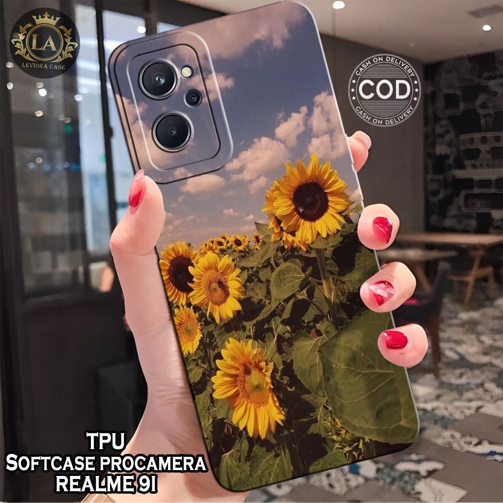 HP เคส Realme 9i ล่าสุด - เคส Leviora - เคสดอกไม้แฟชั่น - เคส Realme 9i Softcase - เคส Pro - เคส Rea