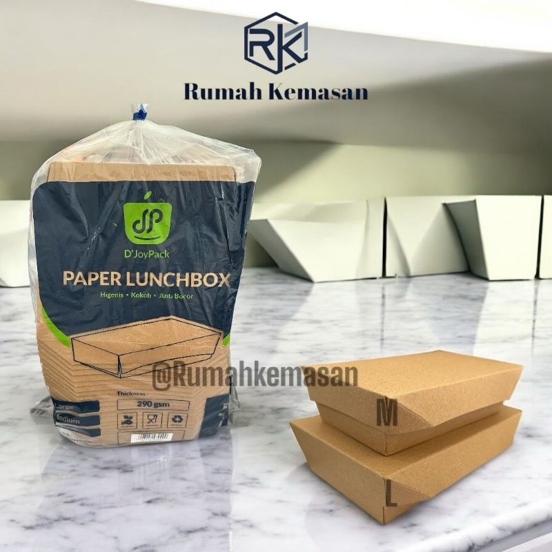 [50 ชิ้น] KRAFT MOLDING LUNCHBOX | กระดาษ M&L KRAFT LUNCHBOX