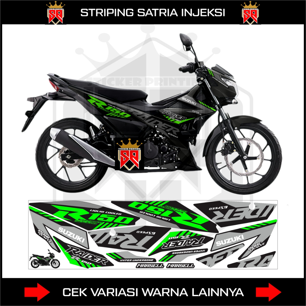 SATRIA FU 150F STRIPING / SUZUKI SATRIA F150 INJECTION R150 สติ๊กเกอร์ DECAL