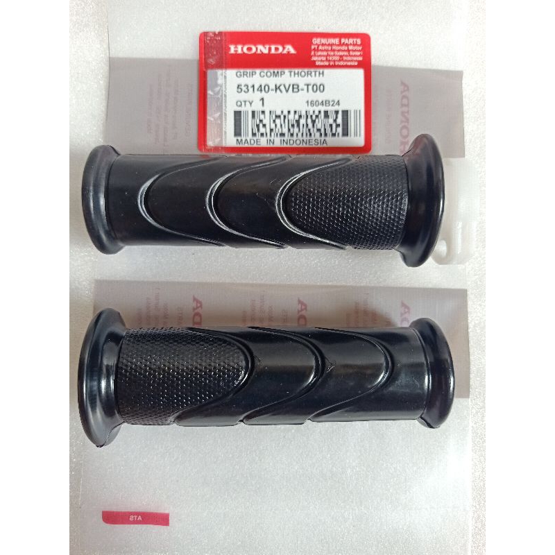 HANDGRIP/GAS GRIP HONDA BEAT FI, SPACY FI, SUPRA X 125 HELMET IN 2 HOLES (KVB/KWB) ORIGINAL AM