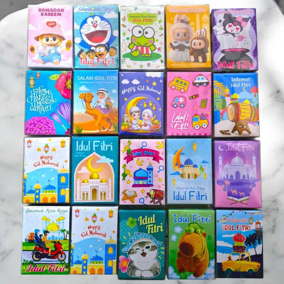 Cute Motif Eid Envelopes (1 แพ็ค มี 10 ชิ้น) ขนมแมว pumpkin Mixue bt21