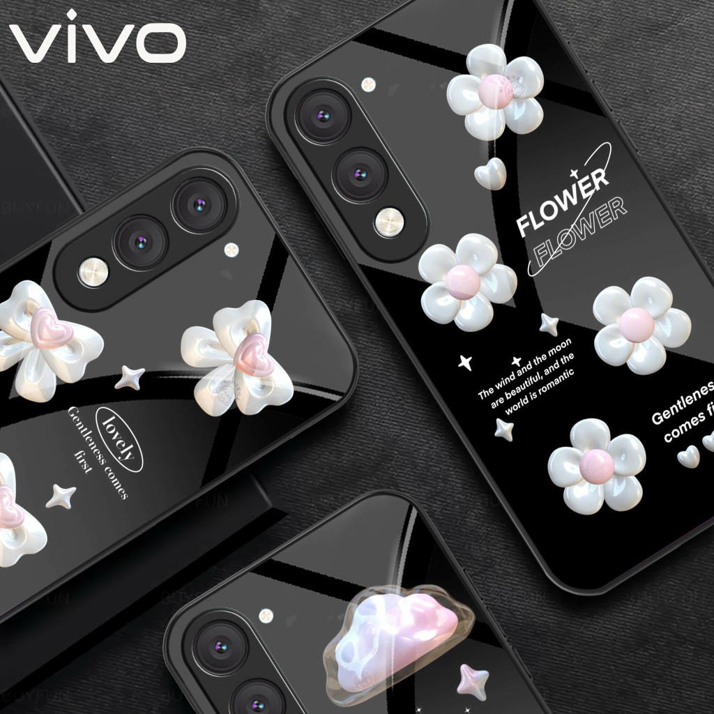 Softcase Glass Case Vivo Y04 4G ล่าสุด 2025 Vivo Y04 4G เคสมือถือ - อุปกรณ์โทรศัพท์มือถือ - Vivo Y04