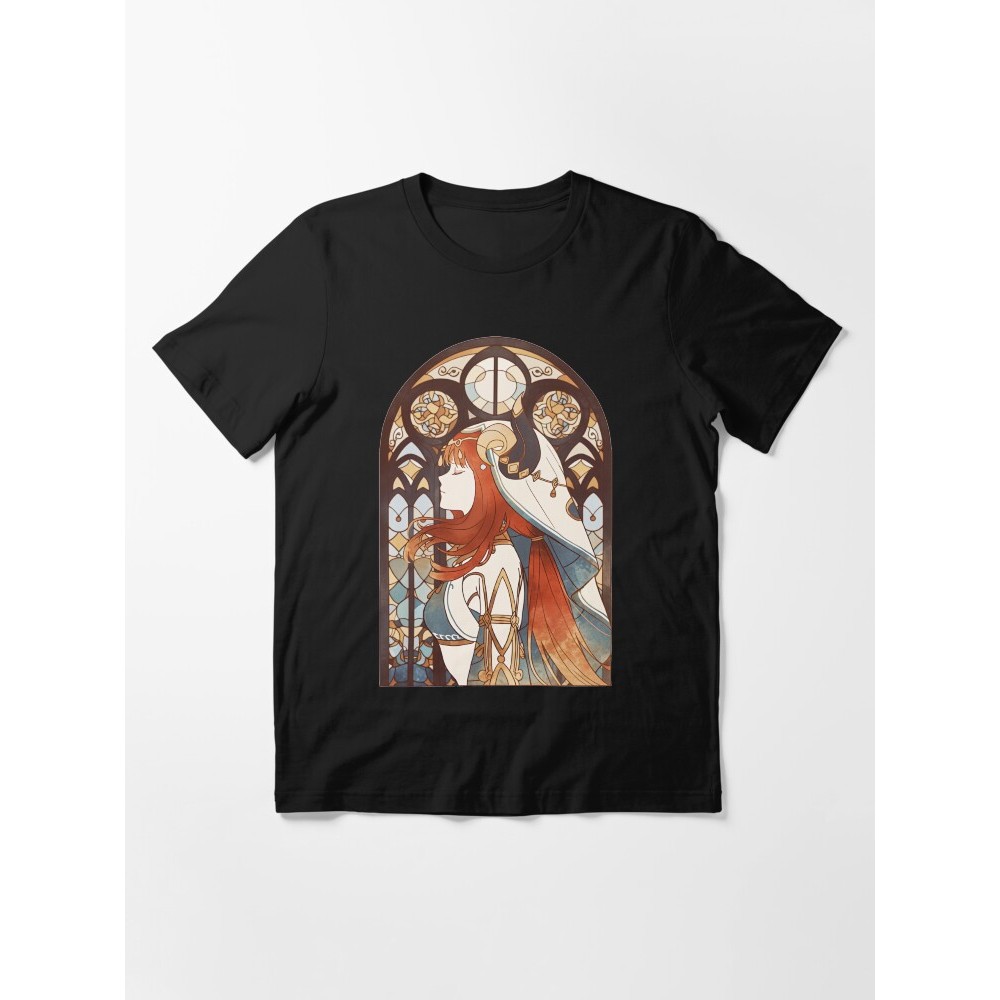 เสื้อยืด Essential Genshin Imp Stained Glass Nilou