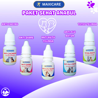 Paket Sehat Anabul Obat Kucing Anjing Diare, Obat Cacing, Tetes Mata, Anti Flu dan Batuk Healty Ears / Obat Tetes Telinga Anjing Kucing Healthy Kuping Ear Mites CLEVER SOLUTION ROYAL CARE MAX CAT AND DOG REMOV GOLDEN PAW ROYALCARE