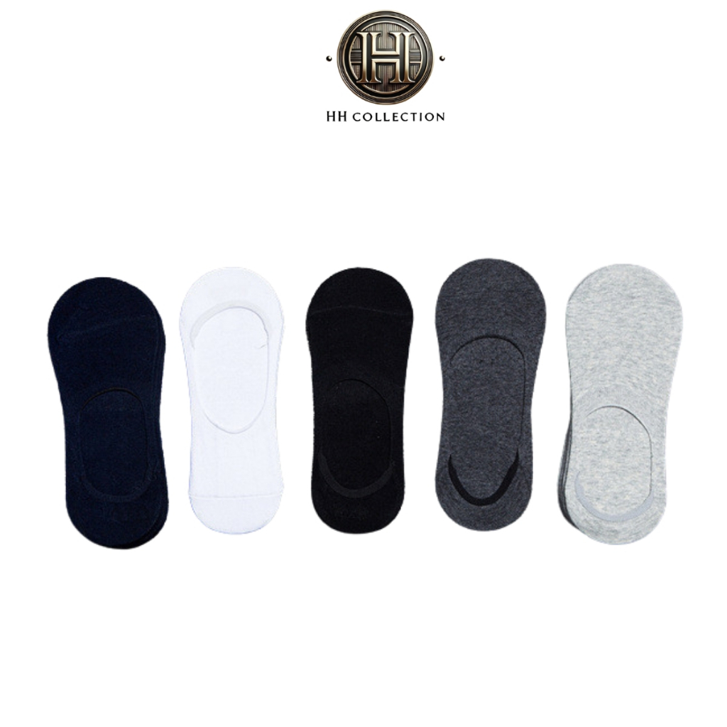 HH Flatshoes Socks 6704 ถุงเท้าข้อสั้นที่มองไม่เห็นสําหรับผู้ชายและผู้หญิงถุงเท้าซ่อนลายธรรมดา