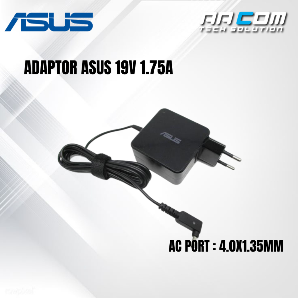 ASUS ADAPTER 19V 1.75A 4.0X1.35MM ต้นฉบับ ASUS ADAPTER ASUS แล็ปท็อป ADAPTER/CHARGER 19V - 1.75A (BO