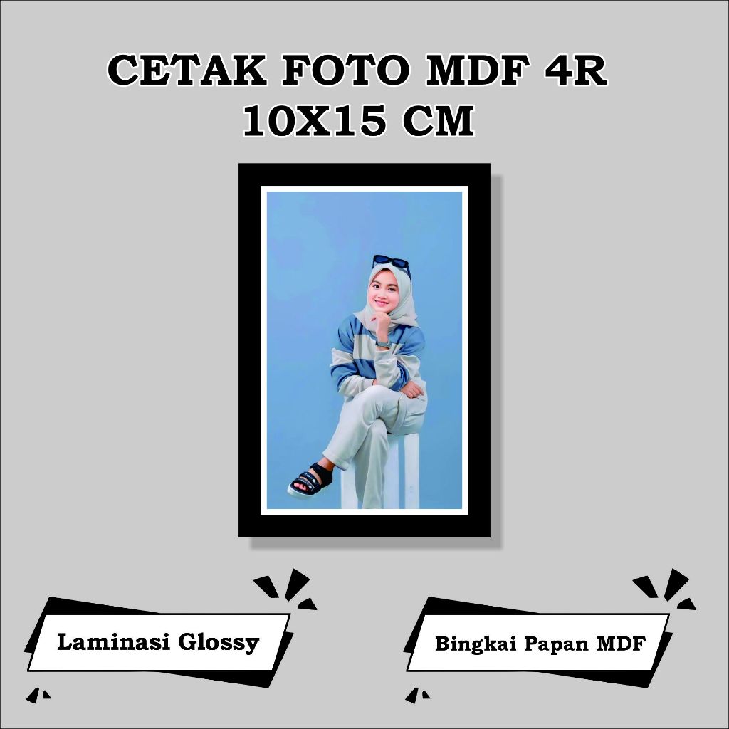 4R 10X15 PHOTO PRINTING CONTAINS 9 PHOTOS PLUS 4R 10X15 MDF FRAME CONTAINS 9 PHOTOS