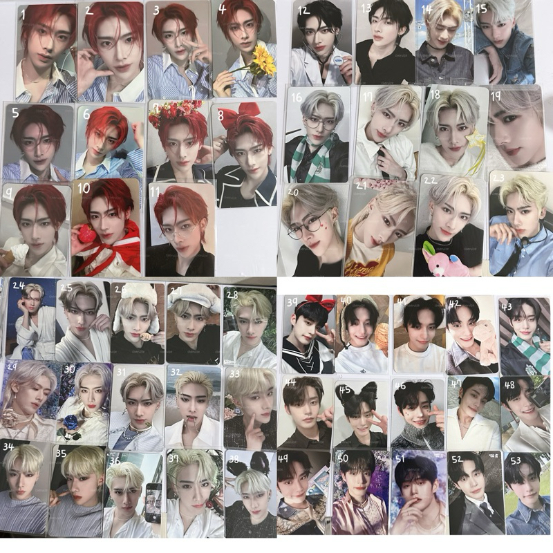 ZEROBASEONE ZB1 Ricky Shen Quanrui อย่างเป็นทางการ Photocard POB Sunshower ผมสีแดง YHMAH Applemusic 