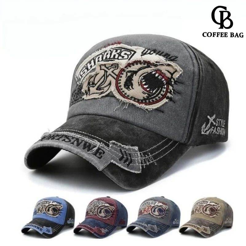 [CB] Sharks Hat Cap Casual Sport Men Women Adult Distro MF-47/TPI-168