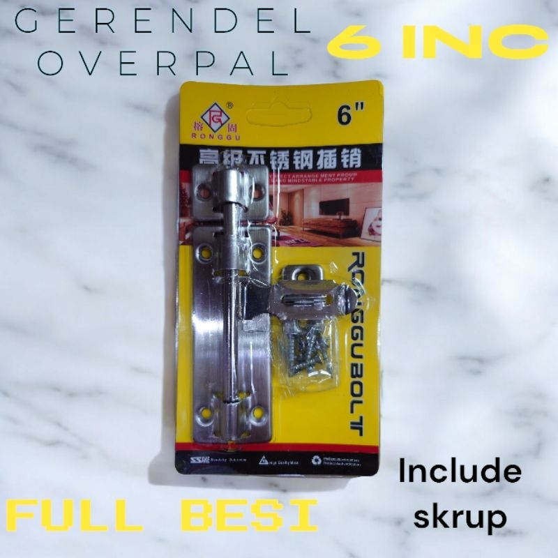 6 นิ้ว OVERPAL GERENDEL FULL IRON SATIN PLUS SCREW J5005B